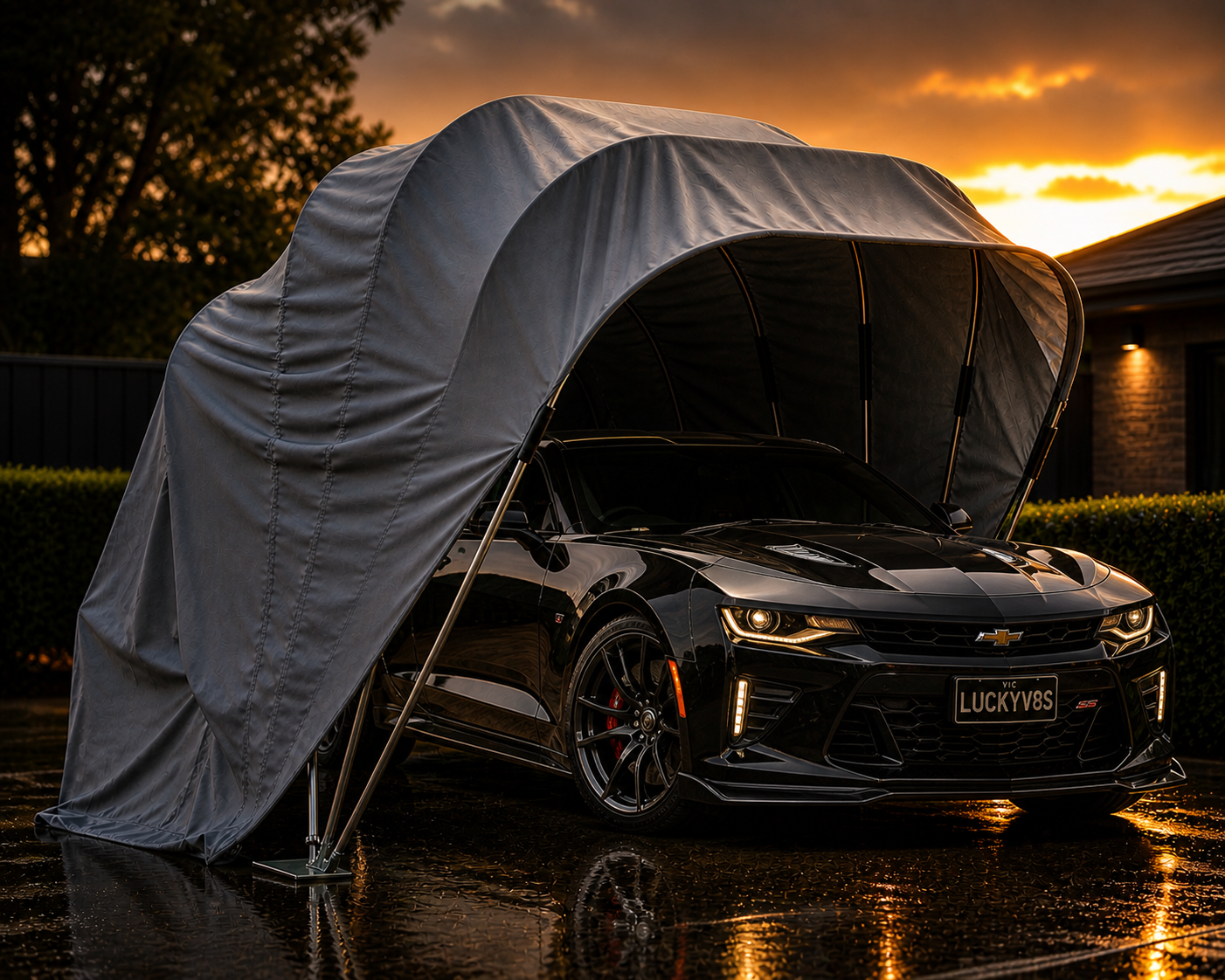 Retractable Outdoor Car Shelter